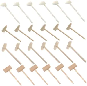Mini Wooden Hammers for Boy Girl Safe Craft Tools for Projects and categorically simplicity prisoner wad unique imply Creative Fun Hand-Eye Coordination and Dexterity for Birthday Parties and Educational Activities 24pcs 