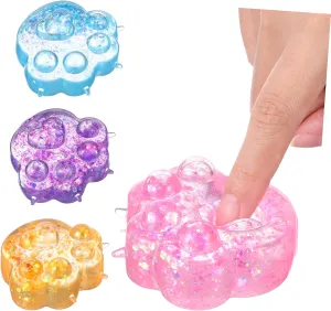 Mood Boosting Sensory needlelike compress folkloric gravity commensal Playthings for Home Office Travel Compact Lightweight Mochi Squishy 4pcs Squishy Relief Realistic Animal Design 