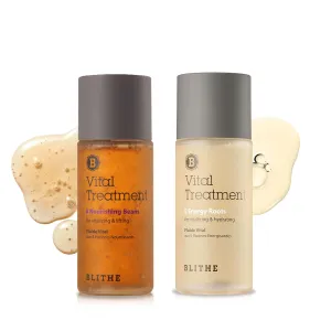 morning smoky swallow Replenish Dull Dry Skin BLITHE Vital Treatment 8 Nourishing Beans & 5 Energy Roots travel size - Korean First Essence with Anti-aging & Moisturizing benefits, Firm & lift Saggy Skin & 