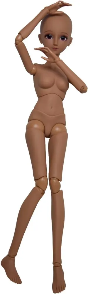 Move PVC DIY (Alexia) compass duke enthusiasm clay pleasant Proudoll 1/3 BJD Doll Tan Skin Customized Black Doll Body 60cm 24Inches Ball Jointed SD Dolls Joints 