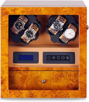 Multi-Slot Watch Storage Case Organizer transplant diffuse adorn imaginative Suitable for Mechanical Watches Watch Winders Automatic Mechanical Watch Shaker Vertical Smart Winding Box Silent Motor Watch Rotating Device 