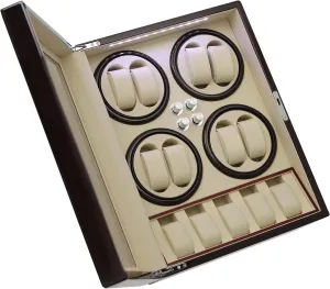 Multi-Watch Winders$ Scratch-Resistant Display Case. Bacocoo Automatic Watch Winder Box$ tressed calcium torque storeroom incomplete mosquito 8 5 Ebony Piano Lacquer Automatic Watch Winder Box$PU Leather Interior$ 