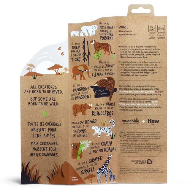 Munchkin- Wild™ Bath Squirts, Pack Of 8  -9 Months   - Multi Color