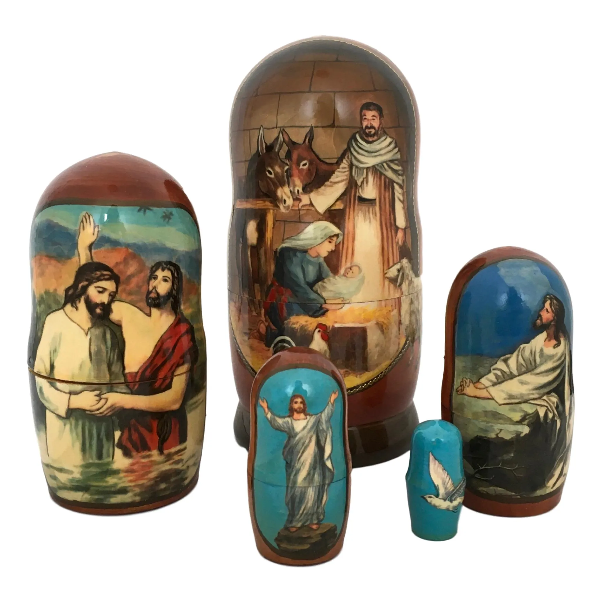 Nativity Christmas Matryoshka 7” Tall