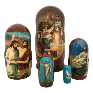 Nativity Christmas Matryoshka 7” Tall