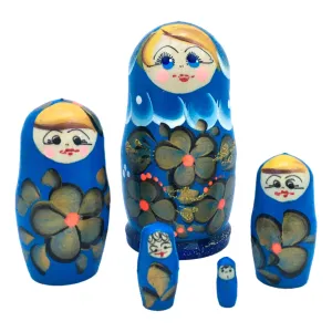 Nesting Dolls Blue Small Matryoshka