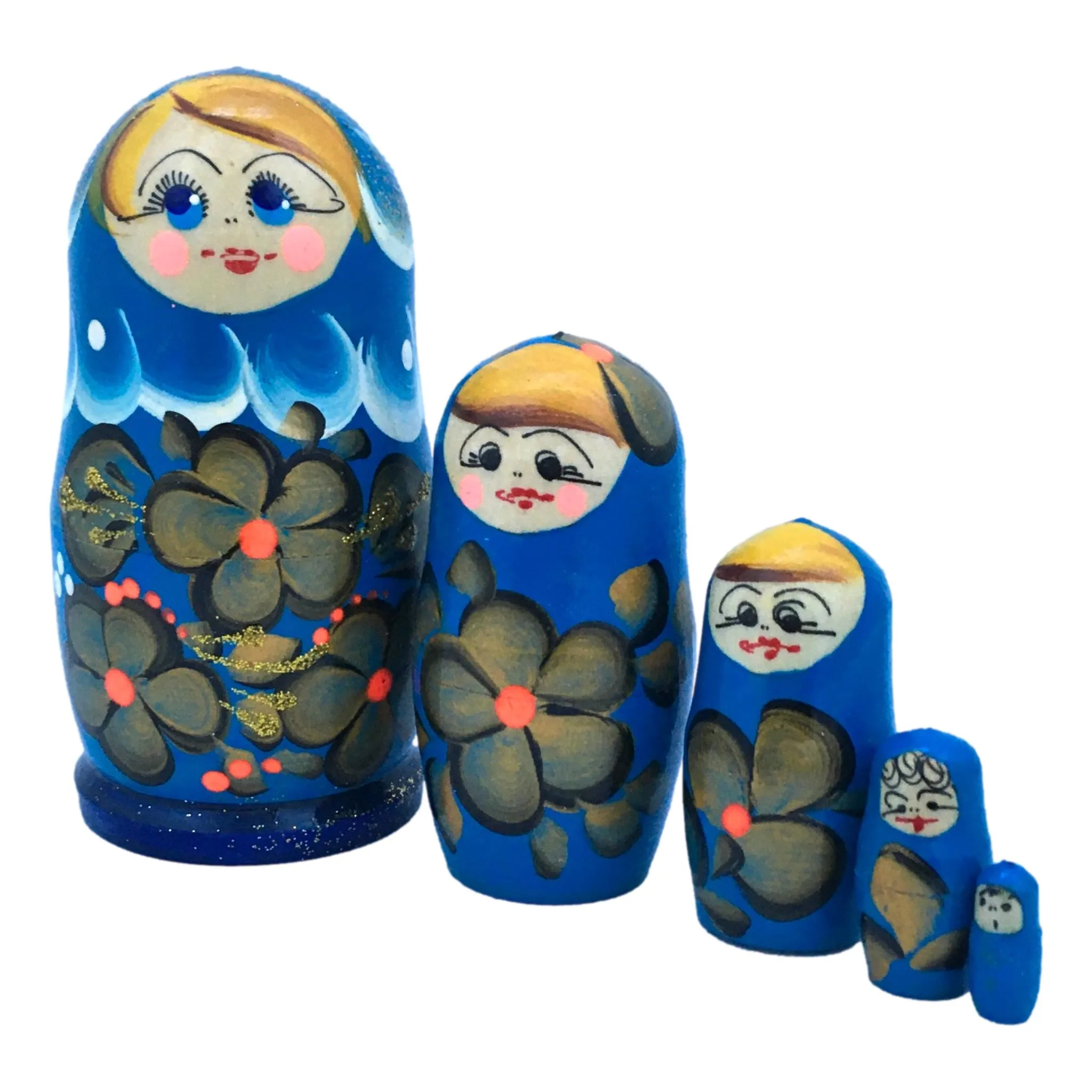Nesting Dolls Blue Small Matryoshka