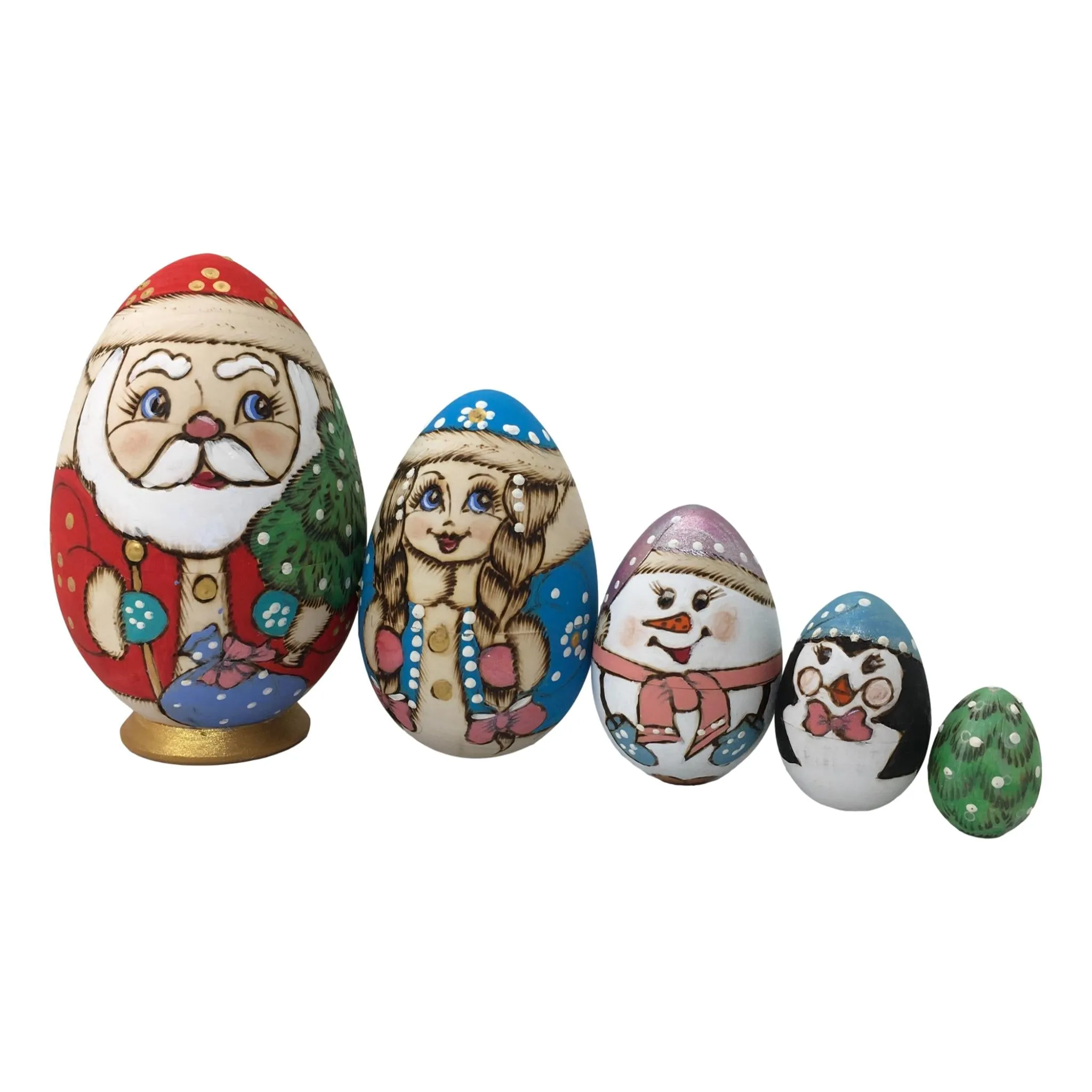 Nesting Santa Claus Set of 5