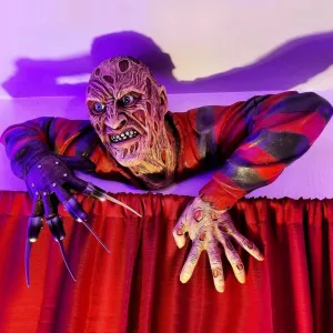Nightmare Freddy Krueger Tomb Walker Wall Hanging Resin Crafts Halloween Horror Dolls Spooky Ambiance Party Holiday Decoration