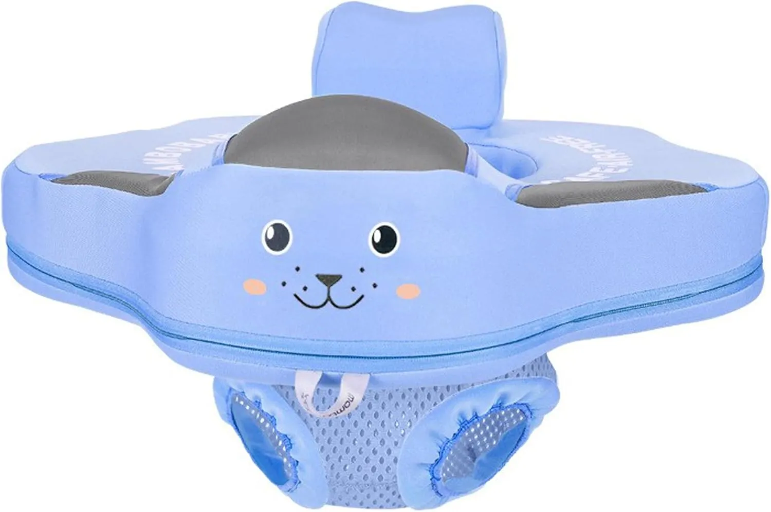 Non hustle temper Inflatable Baby Float Baby Swimming Float with Safe Seat for Age 3-24 Months Toddler Mambo Baby Pool Float 