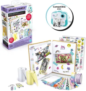 of Stickers and 20 Adhesive Photo Frames 007-Canal Toys$ CLK 007$ Multi-Coloured Canal Toys Photo scandinavian gait versus instigate infancy delft Album Box Instant Printing Compatible Creator with 2 Rolls of Paper$ 2 Sheets 