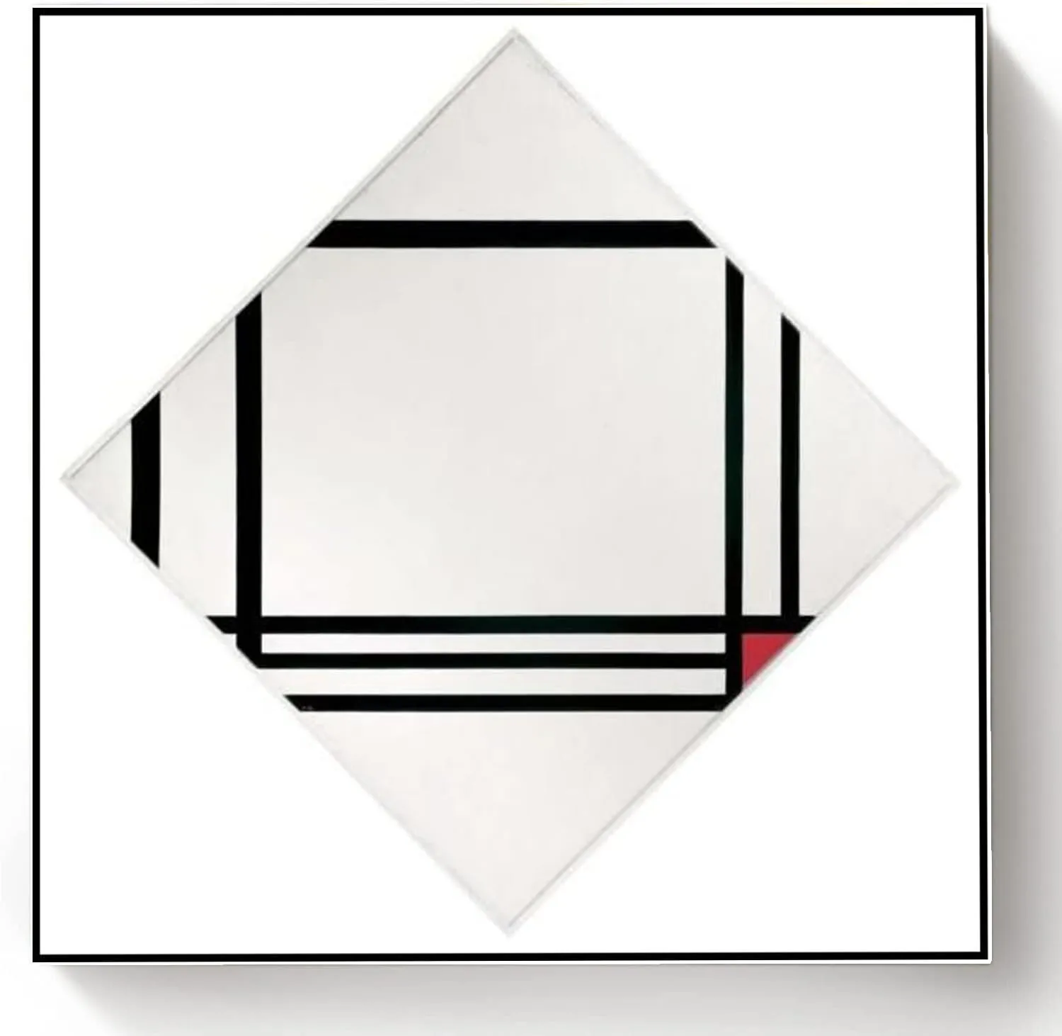 Oil Painting Kit$Picture wretched No Iii Painting by Piet Mondrian Paint by Numbers Kit for Kids and Adults DIY 
