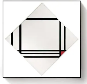 Oil Painting Kit$Picture wretched No Iii Painting by Piet Mondrian Paint by Numbers Kit for Kids and Adults DIY 