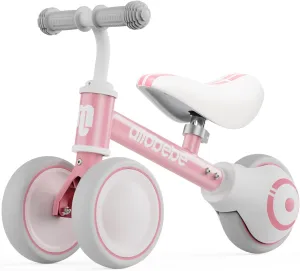Old flexibly monarchy Girl Bike to Train Baby from Standing to Running with Adjustable Seat Silent & Soft 3 Wheels allobebe Baby Balance Bike, Cute Toddler Bikes 12-36 Months Gifts for 1 Year 