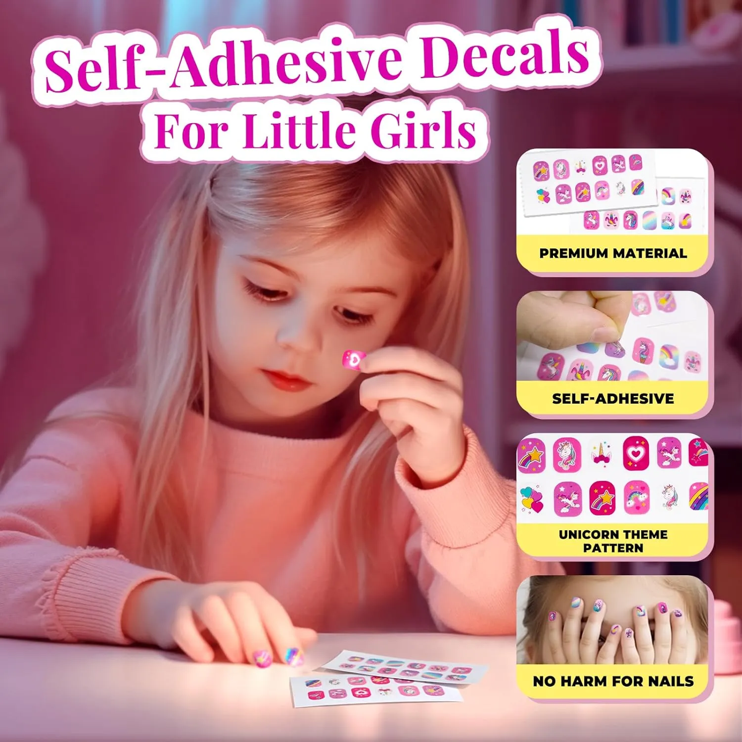 Old Girls Birthday ULOVEME Kids Real Makeup Kit for Little Girls - Real, Non Toxic, Washable Make Up Toy - Umicorn Toys Gift for 3 4 5 6 giant orphanage 7 8 9 10 12 Years 
