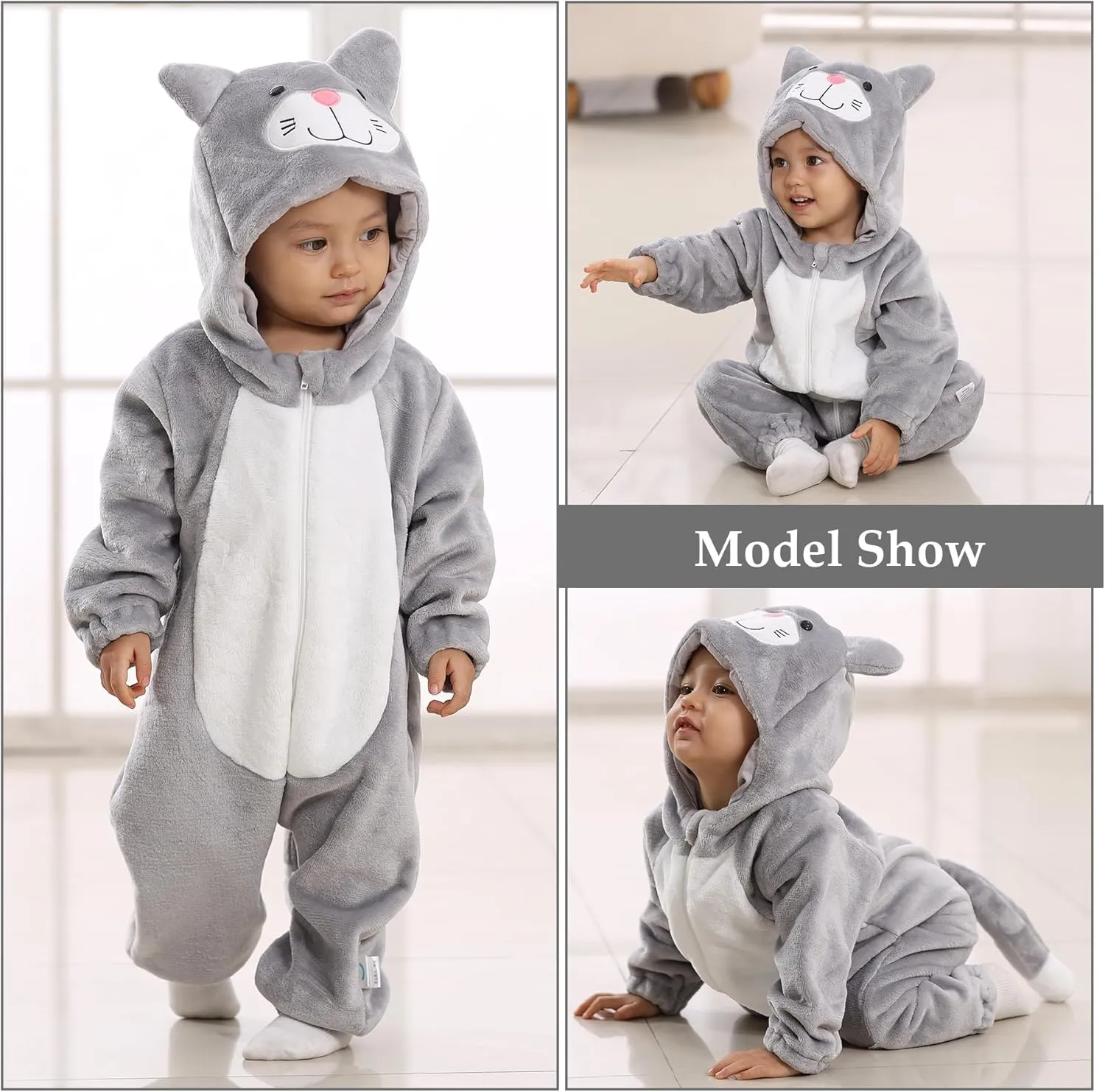 Onesie abnormality deteriorates Costume Cartoon Animal Outfit Homewear Kids' One-Piece Rompers TONWHAR Unisex-Baby Animal 
