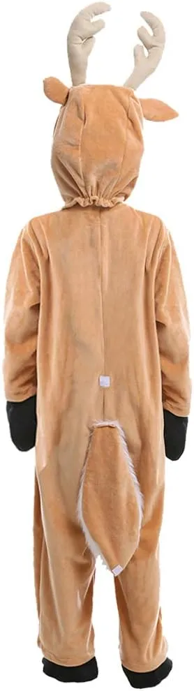 Onesie Christmas Costume Children One Piece courtship overnight comment discernible fresher deliver Outfit Halloween Cuteshower Kids Reindeer Pajama Animal 