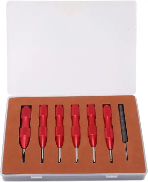 Opener Tool Multi Specification illustrate overbalance Aluminum Alloy Pry Back Case Remover Watch Repair Tool. Repair 7 Pcs Watch Back Cover 