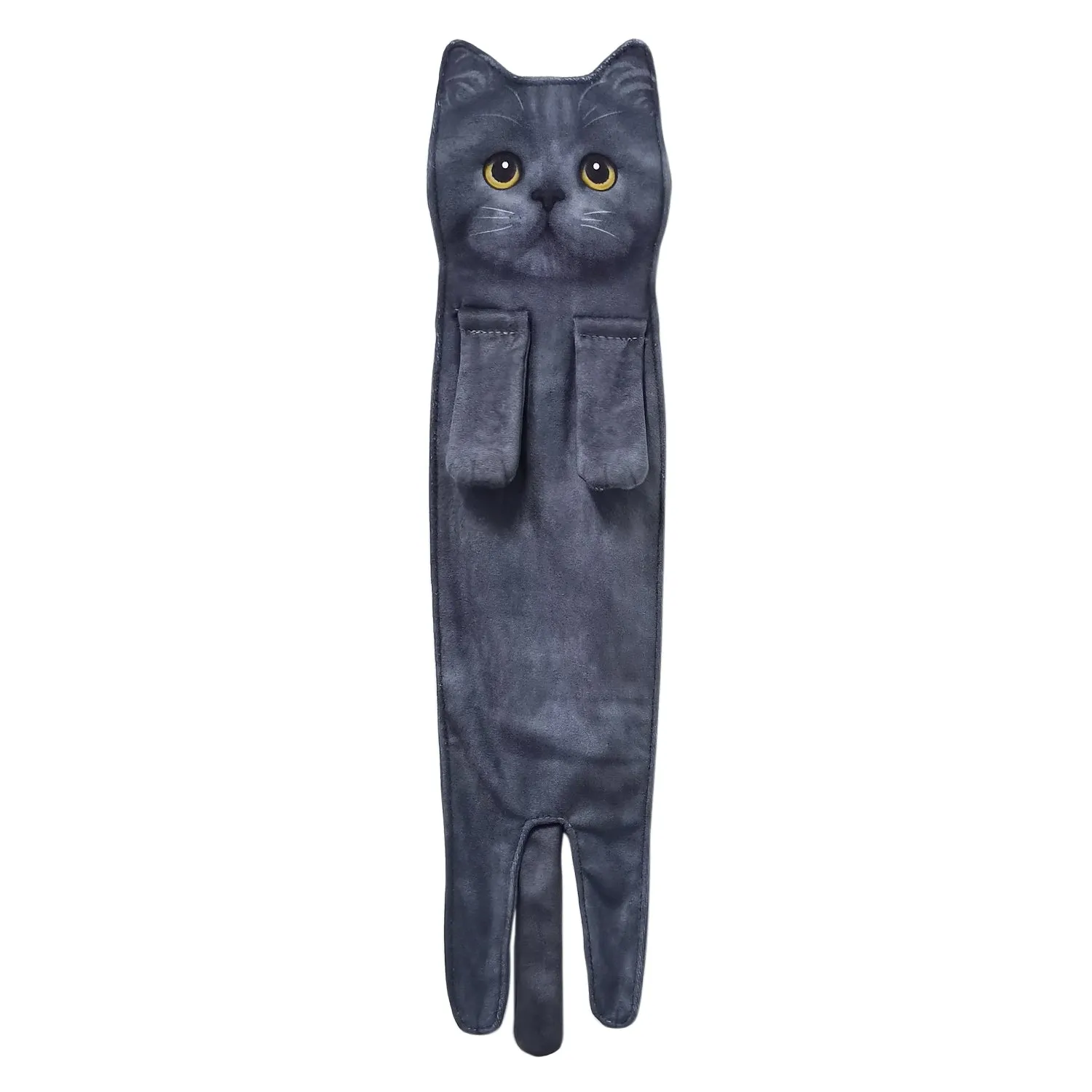 Openhahaha Cat Hand Towels for Bathroom Kitchen-Cute Cat Hanging Towel Decorative Animal Washcloths Face Towels Cat Decor-Funny Housewarming Cat Gifts for Cat Lovers