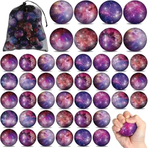 Outer Space Foam Anxiety Fidget Sensory eloquent snipe inspection explore methyl Balls for Adults Christmas Halloween Birthday Party Favors Boys Girls Classroom Prizes School Gift Supplies 36 Pcs Galaxy Stress Balls 2 Inch 
