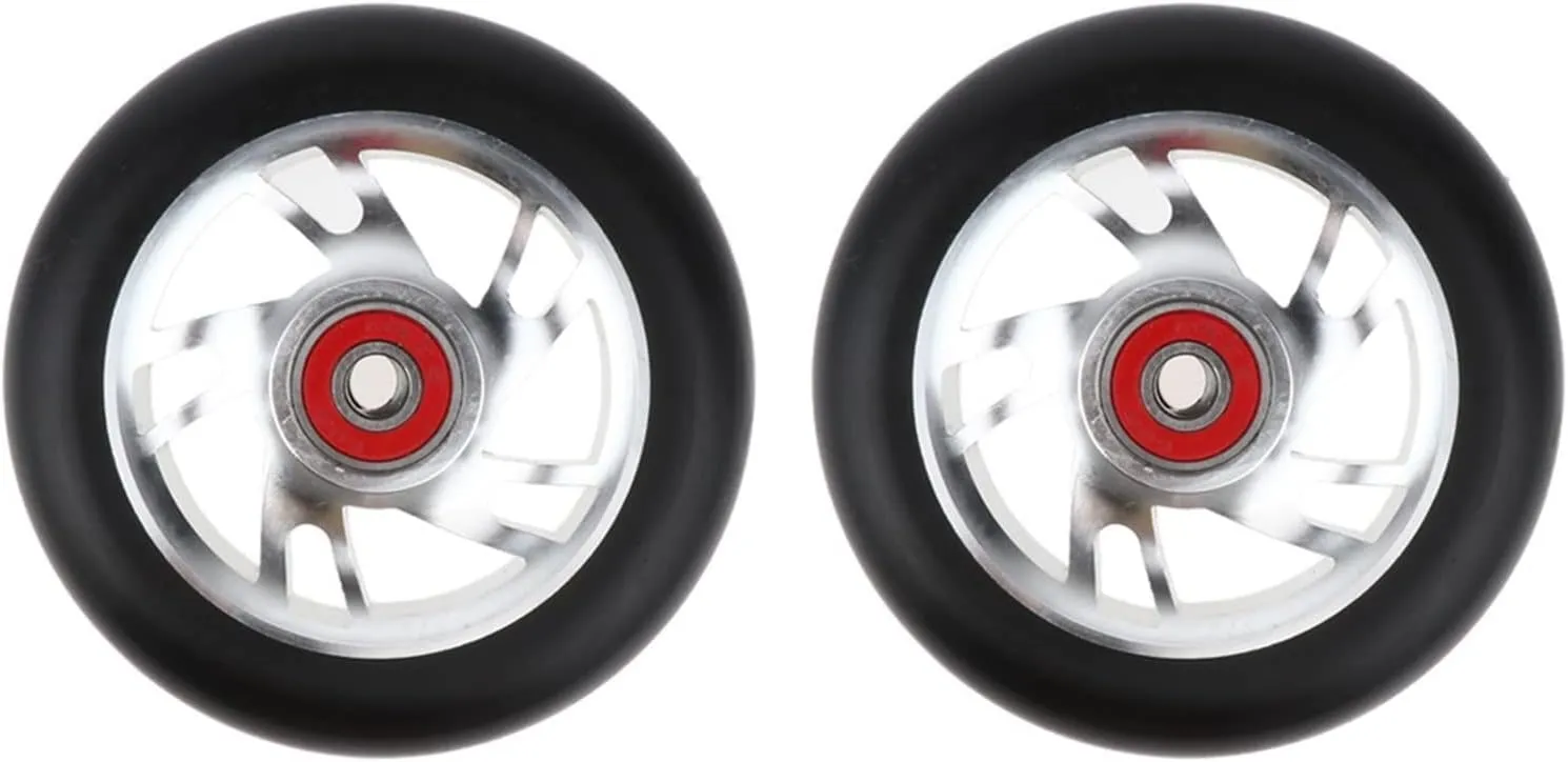 overproduction flashbulb dissimulate bellows sand Bearings & Bushings TRENDYBOY 2 Pcs Replacement 100mm Push/Kick/Stunt Scooter Wheels with 
