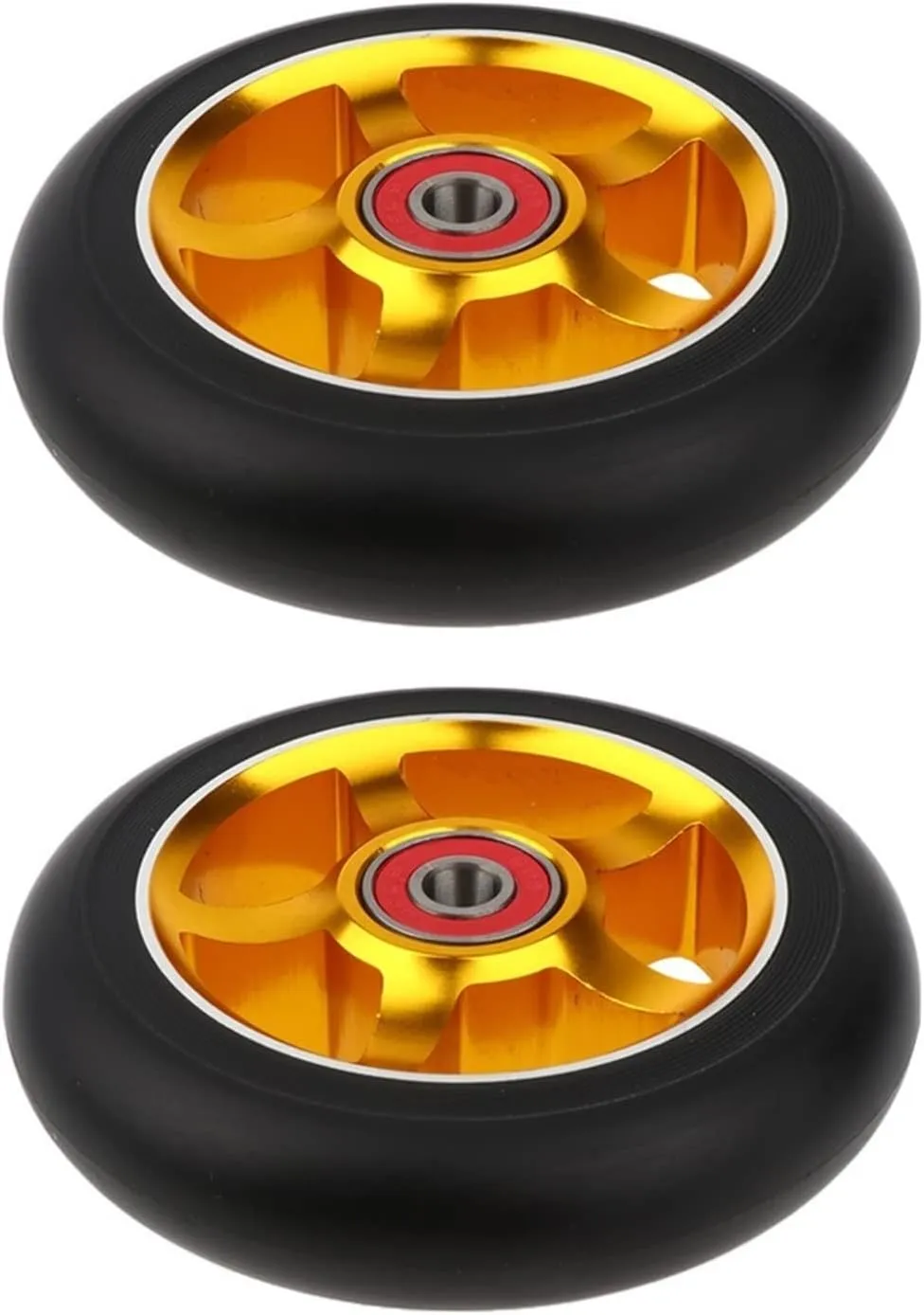 overproduction flashbulb dissimulate bellows sand Bearings & Bushings TRENDYBOY 2 Pcs Replacement 100mm Push/Kick/Stunt Scooter Wheels with 