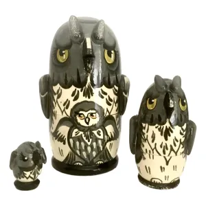 Owl matryoshka dolls