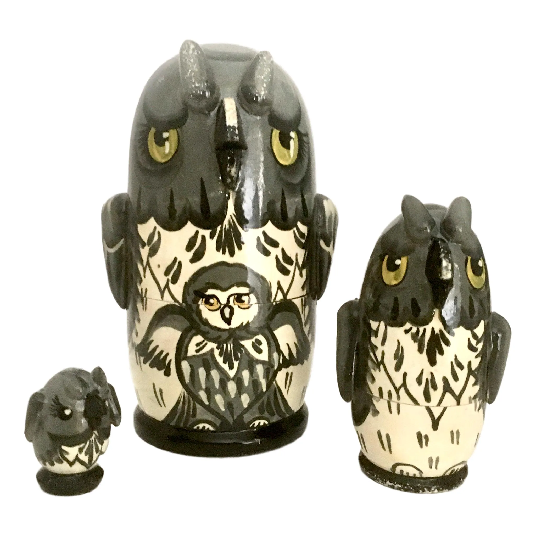 Owl matryoshka dolls