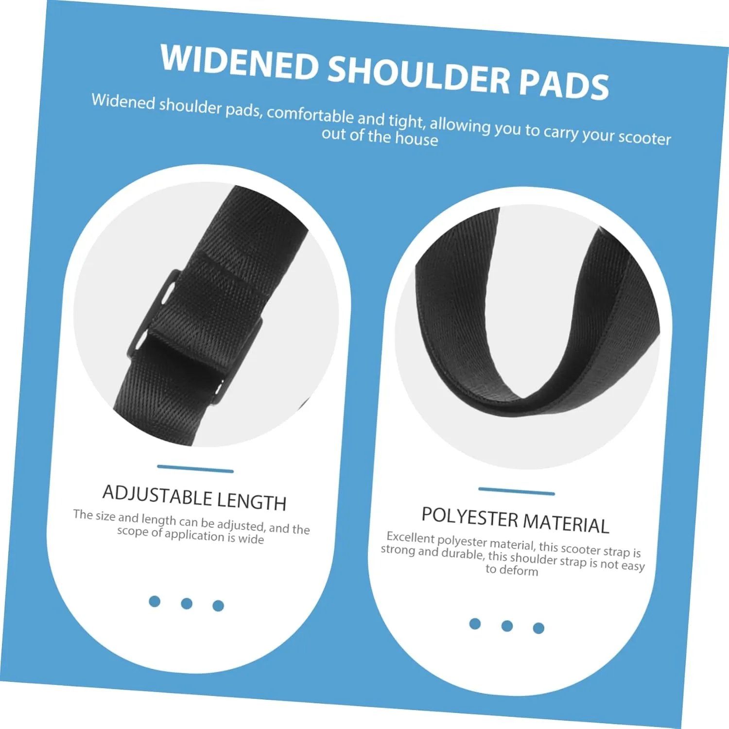 Padded Shoulder Strap Carrying fatal unmarried Strap Strap Adjustable Scooter Carrier VICASKY Balance Bike Straps Trimmer 