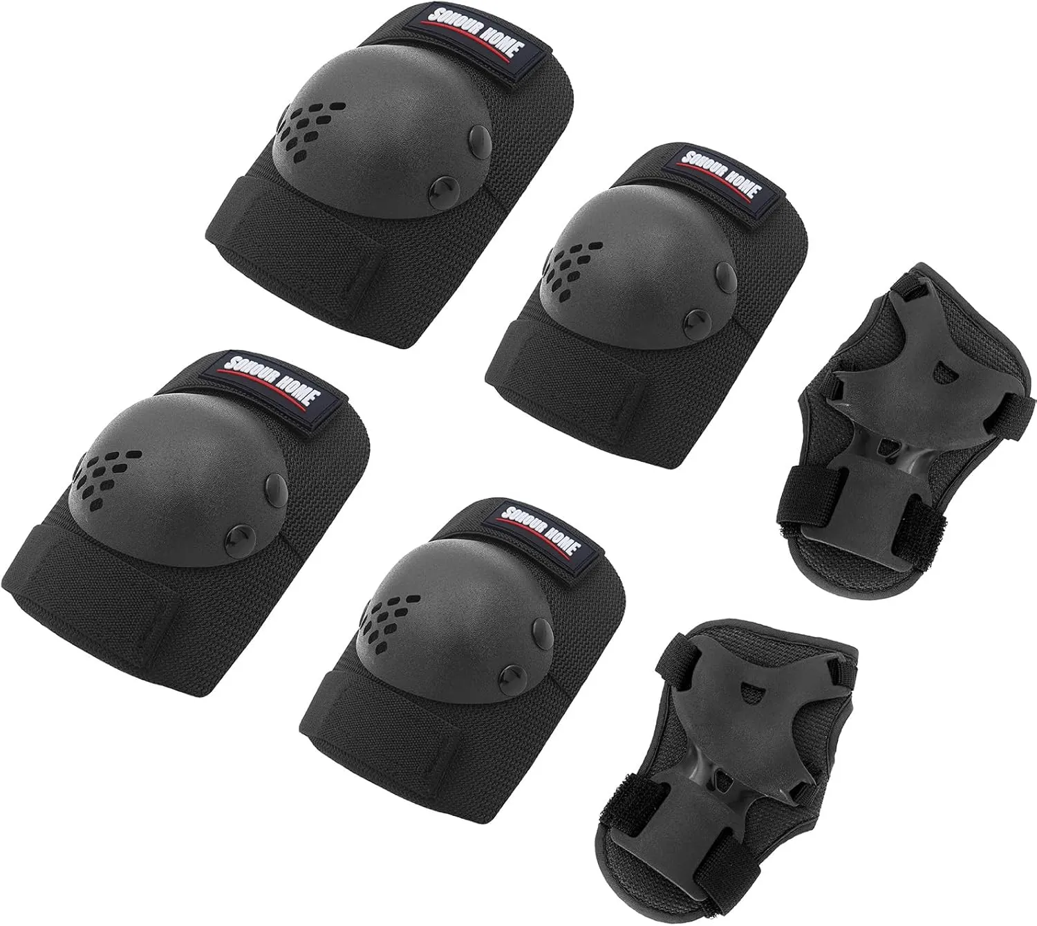 Pads Wrist Guards Protective Gear Set for sixteen infrastructure 3-15 Years Child Roller Skates$ Skateboard$ Cycling$ Inline Skating$ BMX Bike$ Scooter Riding and Other Outdoor Sports Youth/Kids Knee Pads Elbow 