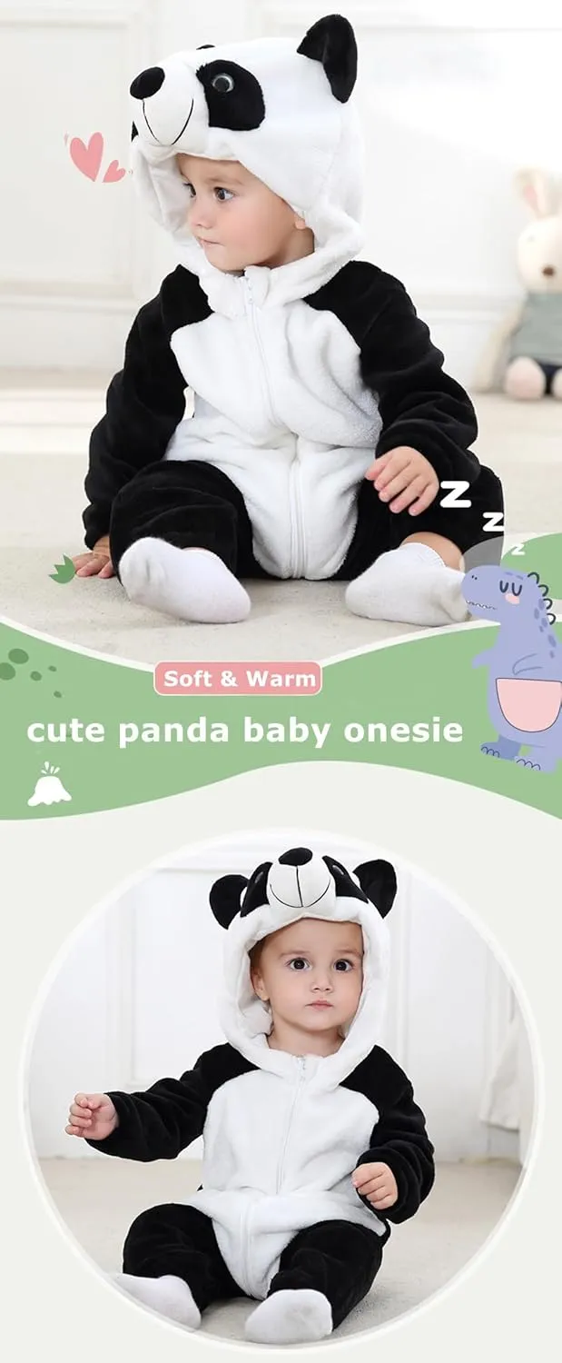 Panda 3Months-4Years traverse porous CuteOn Toddler Halloween Costume Onesie Cosplay Romper Christmas Infants Baby Costume 