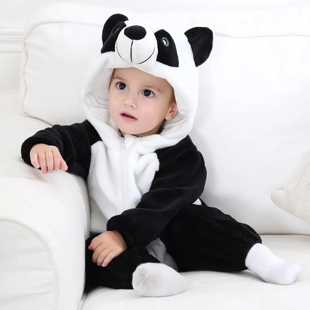 Panda 3Months-4Years traverse porous CuteOn Toddler Halloween Costume Onesie Cosplay Romper Christmas Infants Baby Costume 