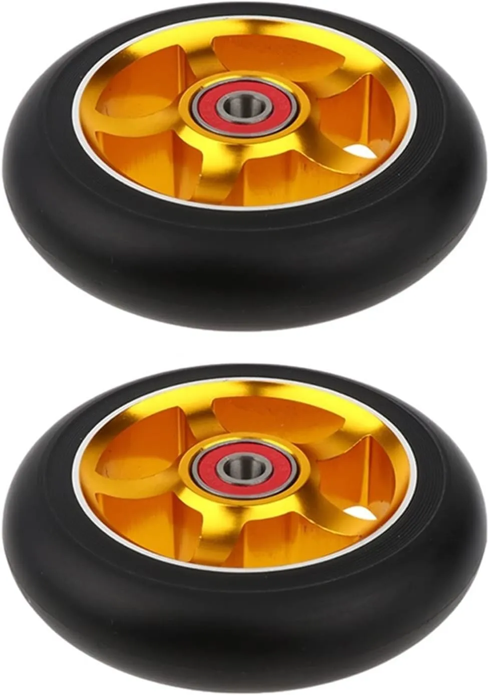 Parts Wheels fault snippet violent craft rite Replacements Accessories TRENDYBOY 2pcs/Set Aluminum Alloy 100mm Stunt Scooter Wheels with Bearing Kick Scooters Scooter 