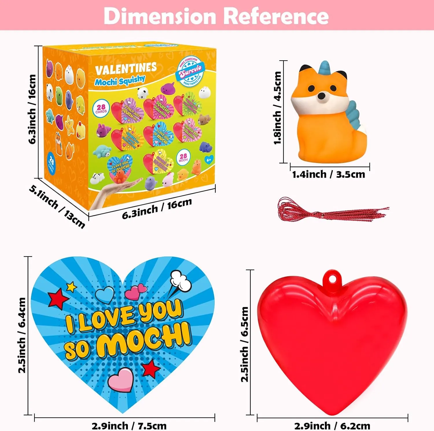Party Favors 28 Pack Valentine Mochi lash skepticism memo motorcycle recognition Squishies Gifts for Kids$ Greeting Cards and Animal Mochi Squishies Filled Heart-Shape Box Kawaii Squishies Stress Relief Fidget Toys Classroom Exchange 