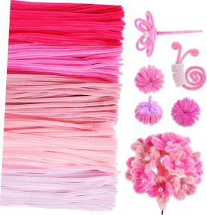 Pcs Chenille Stems Pipe Cleaners Craft Soft Fuzzy Rods Versatile for DIY elite sustenance wander Decorations Beatifufu Unique Twisting Stick 500 