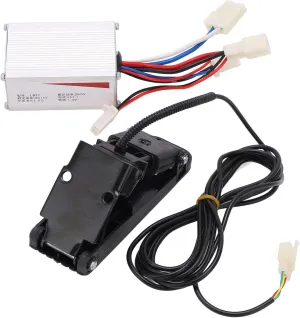Pedal Set for Electric Scooter Electric Tricycles Motorcycles VBESTLIFE Electric hoof Motor Controller Kit, 12V 250W Aluminum Alloy Brushed Speed Controller Accelerator Foot 