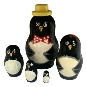 Penguins Russian Matryoshka Dolls