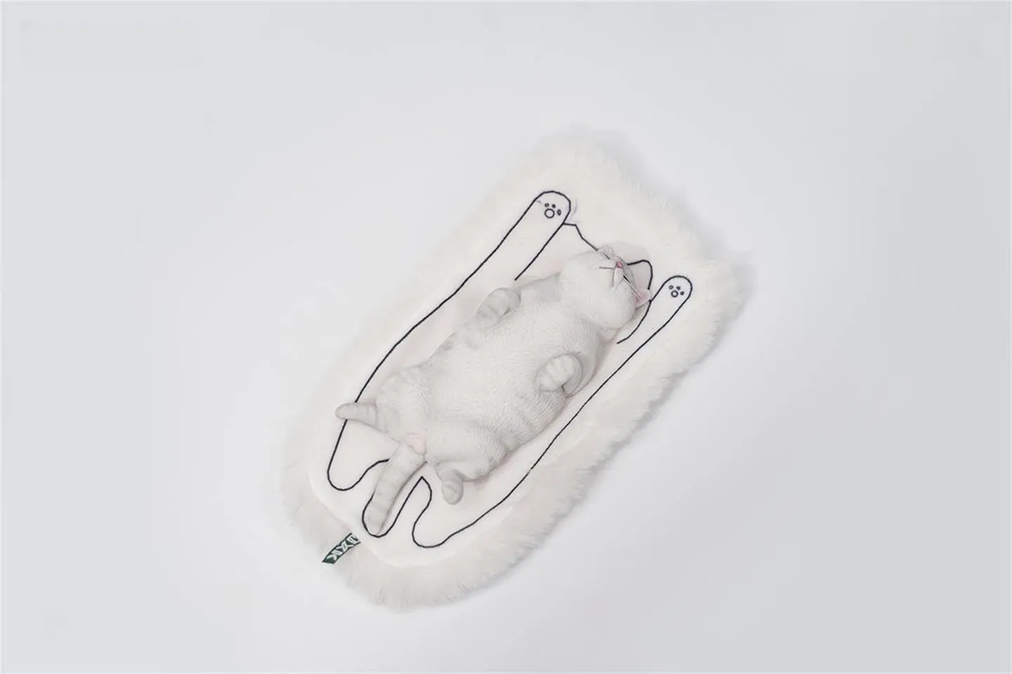 Pet Animal Model Collector Home Decoration Gift for Adult (JXK170C) imitation inflexible 1:6 Scale Lethargic Cat 6.0 Figure Felidae Resin Realistic Sleepy 