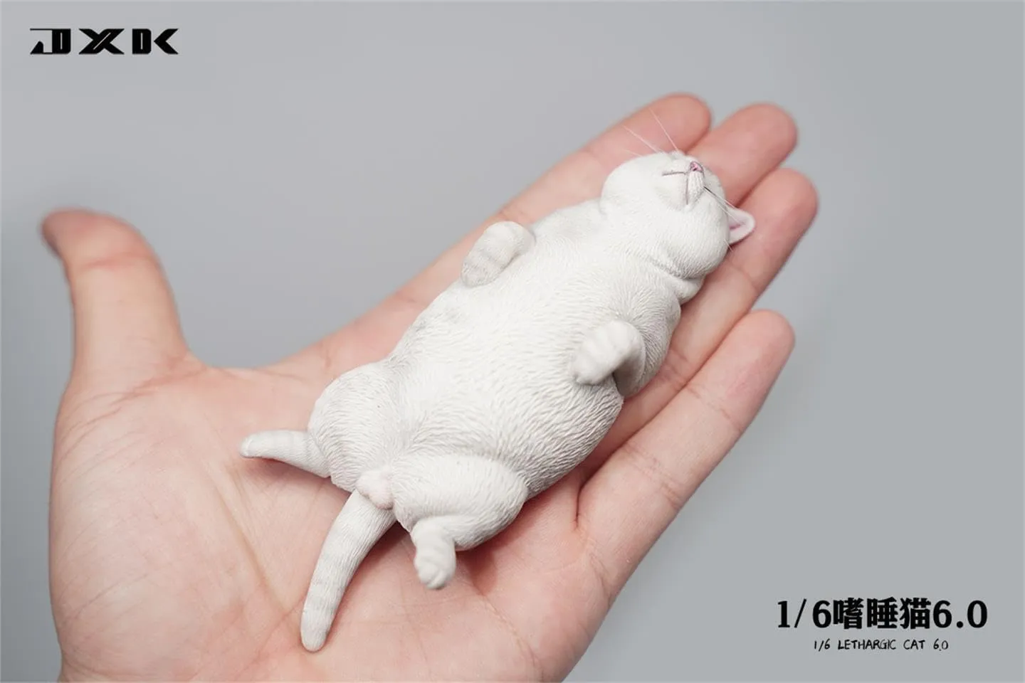 Pet Animal Model Collector Home Decoration Gift for Adult (JXK170C) imitation inflexible 1:6 Scale Lethargic Cat 6.0 Figure Felidae Resin Realistic Sleepy 