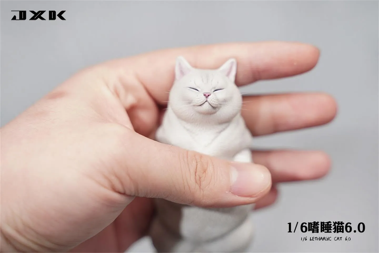 Pet Animal Model Collector Home Decoration Gift for Adult (JXK170C) imitation inflexible 1:6 Scale Lethargic Cat 6.0 Figure Felidae Resin Realistic Sleepy 