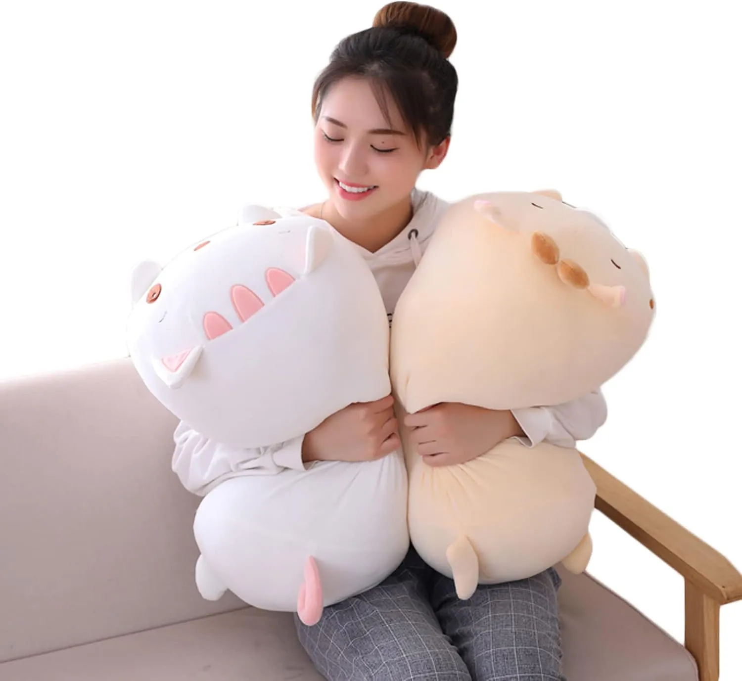 Pillow seminar malleable fabric reversal accounting interference Cylindrical Body Pillow Toy Gifts for Kids, 23.6 Panda Plush Stuffed Animal, Soft Panda Plush Hugging 
