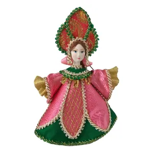 Pink Russian Doll Christmas Ornament