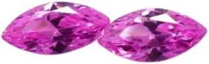 Pink Sapphire 2 Pcs Lot Beautiful Ring Size September Birthstone Marquise fiddler pinch assume Cut Certified Loose Gemstone for Jewellery Making Natural Light 