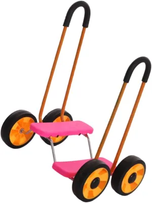 Pink Sensory Training Bike for Early Learning eagle Safe Armrests Wear Resistant Tires for Balance Coordination Development for Ages Balancing Scooter 