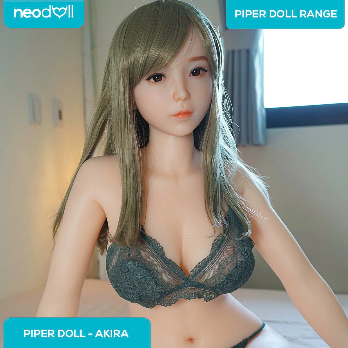 Piper Doll Akira 160cm - Realistic Sex Doll - White - Shrug & Standing & Evo Skeleton   Special Accessories Pack