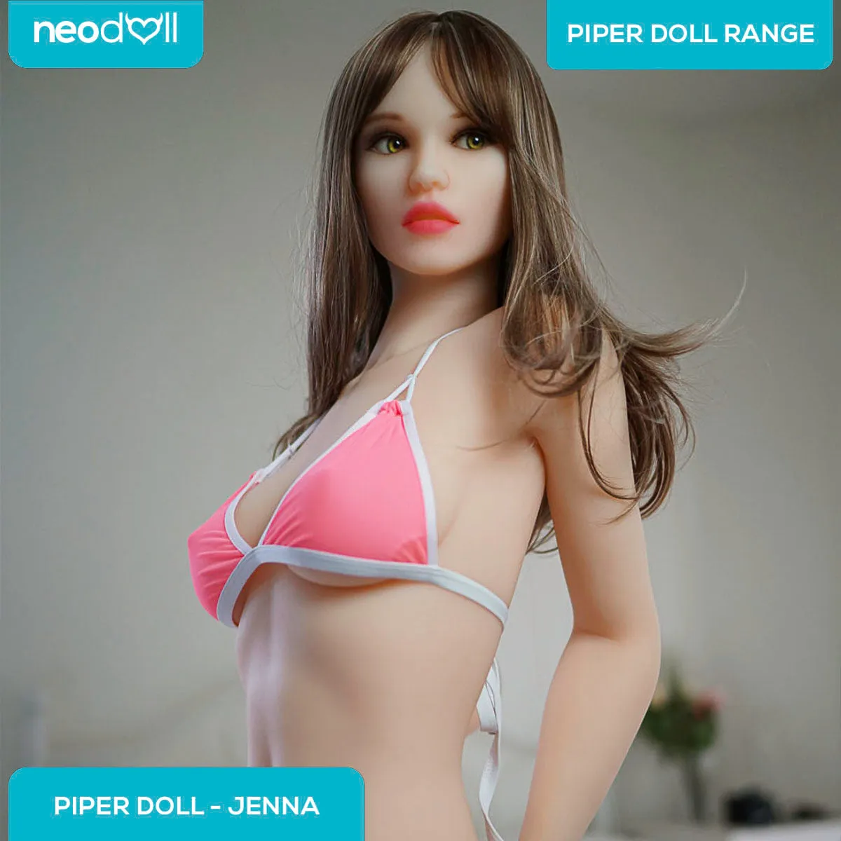 Piper Doll Jenna - 162cm - Realistic Sex Doll - White - Shrug & Standing & Evo Skeleton   Special Accessories Pack