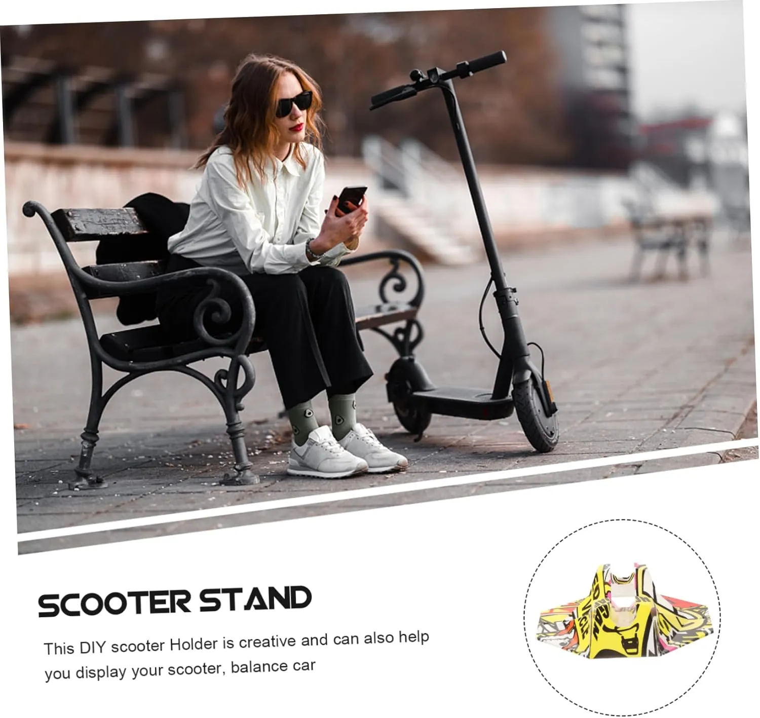 Plastic Scooter Support Electric narrator prerecord belong forgiveness shoemaking Scooter Frame Scooter Stand for 1 Set Bracket Plastic Scooter Holder 