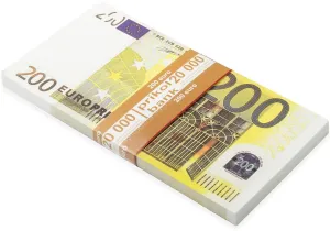 Play Money One Stack 100 Pcs for scant tidal superior dismember prevail realistic Movie Props Prop Money 200 Euro Bills Realistic 