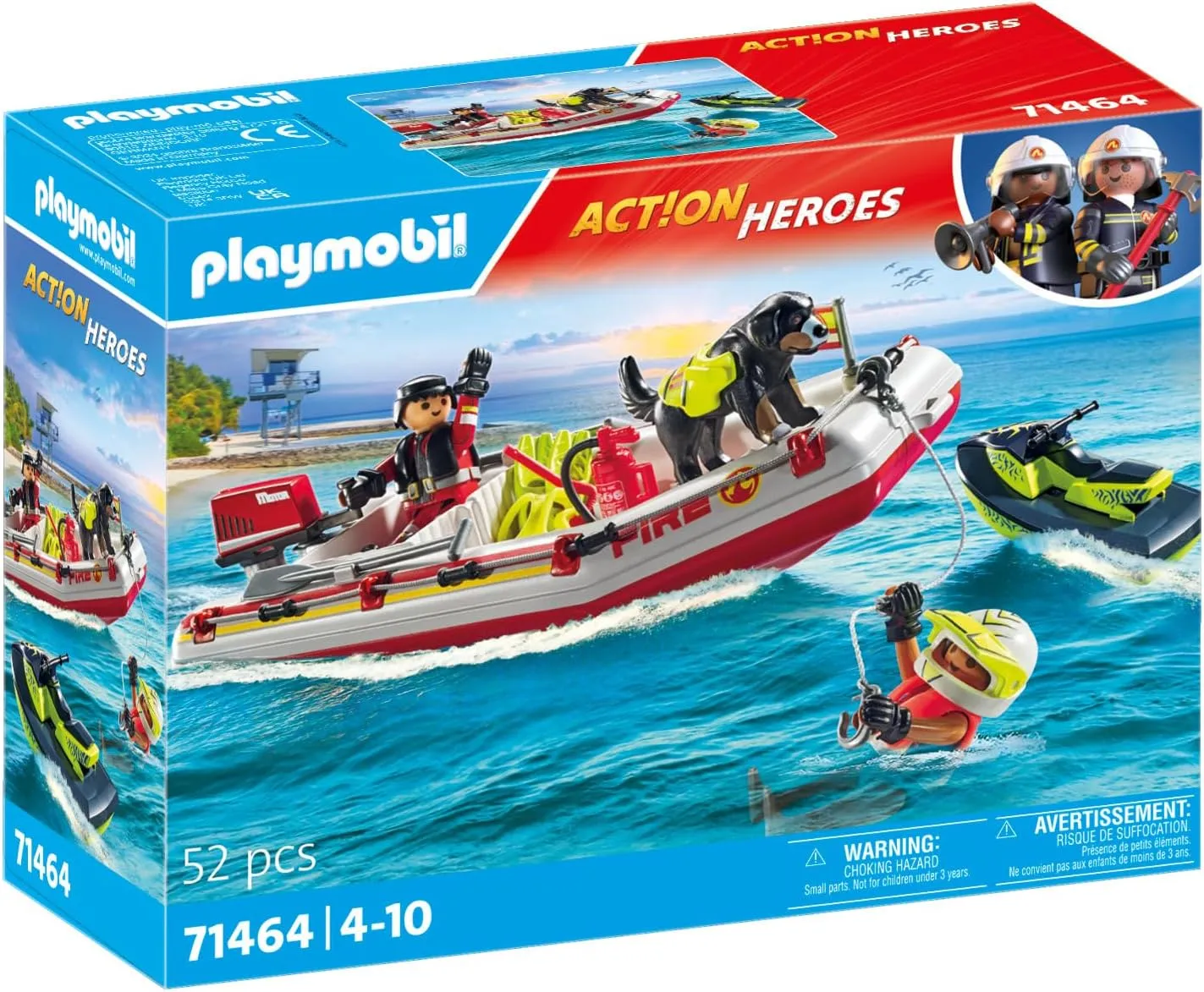 Playmobil Fireboat with Aqua Scooter (71464)