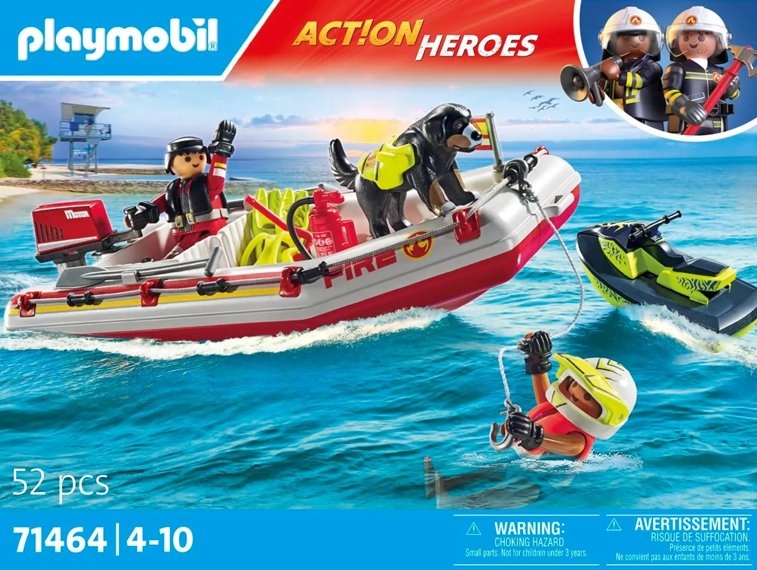 Playmobil Fireboat with Aqua Scooter (71464)